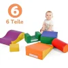 6 Bouwstenen Voor Kinderen Of Baby'S - Trappen En Glijbaan - Klimspeelgoed - Pu + Epe - Gratis Combinatie-Vente-unique Hot