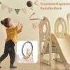 3 In 1 Glijbaan - Met Trap, Basketbalring - Autovorm - Roze-ModernLuxe