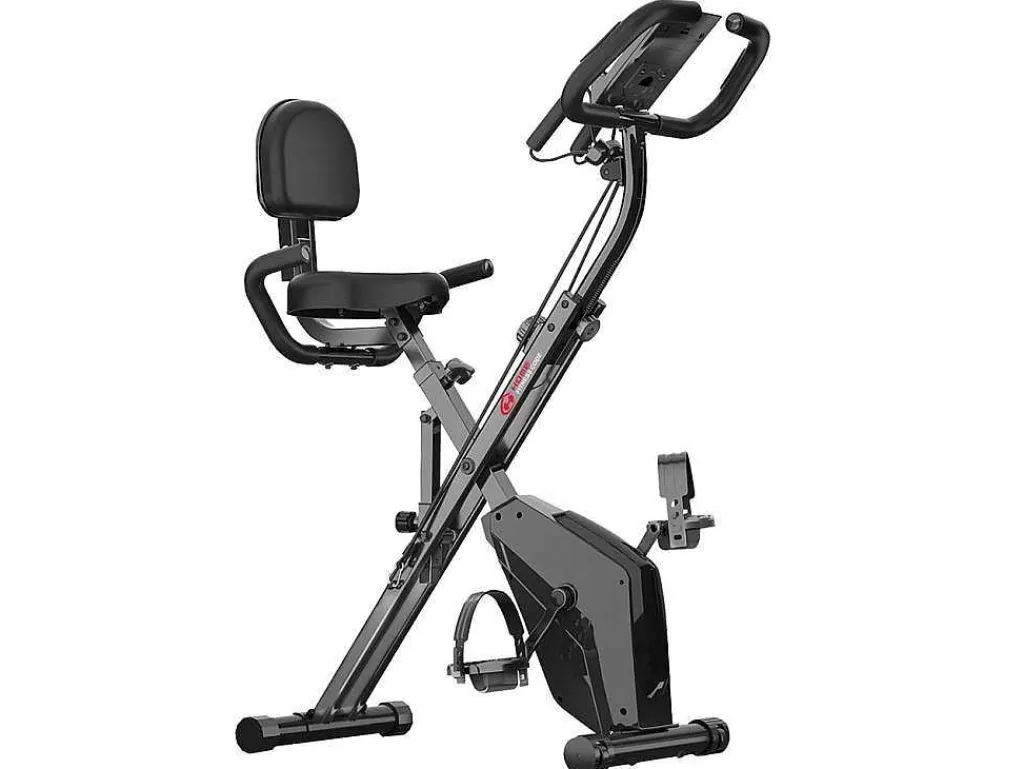 3 In 1 Opvouwbare Hometrainer, Magnetische X-Bike Ligfiets Fitness Bike Met 8-Level Verstelbare Weerstand Voor Home Gym Workout-Vente-unique Best