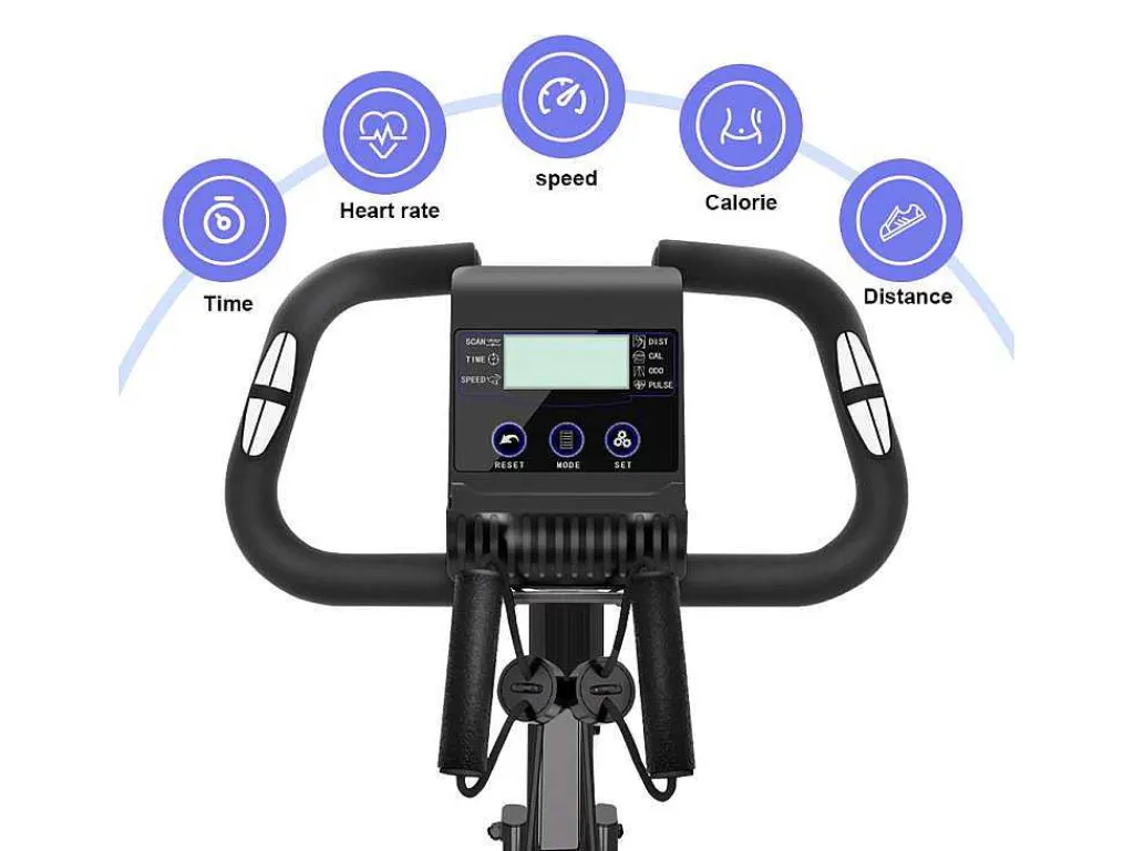 3 In 1 Opvouwbare Hometrainer, Magnetische X-Bike Ligfiets Fitness Bike Met 8-Level Verstelbare Weerstand Voor Home Gym Workout-Vente-unique Best