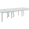 6 Persoons Bureau Bank - Wit - L120 Cm - Downtown-Workēa Best