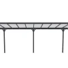 Aanleunende Pergola In Aluminium 18,8M Antraciet Alvaro - L618Xd305Xh240/285 Cm-EXPERTLAND Outlet