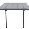 Aanleunende Pergola In Aluminium 9,5M Antraciet Alvaro - L314Xd305Xh240/285 Cm-EXPERTLAND Outlet
