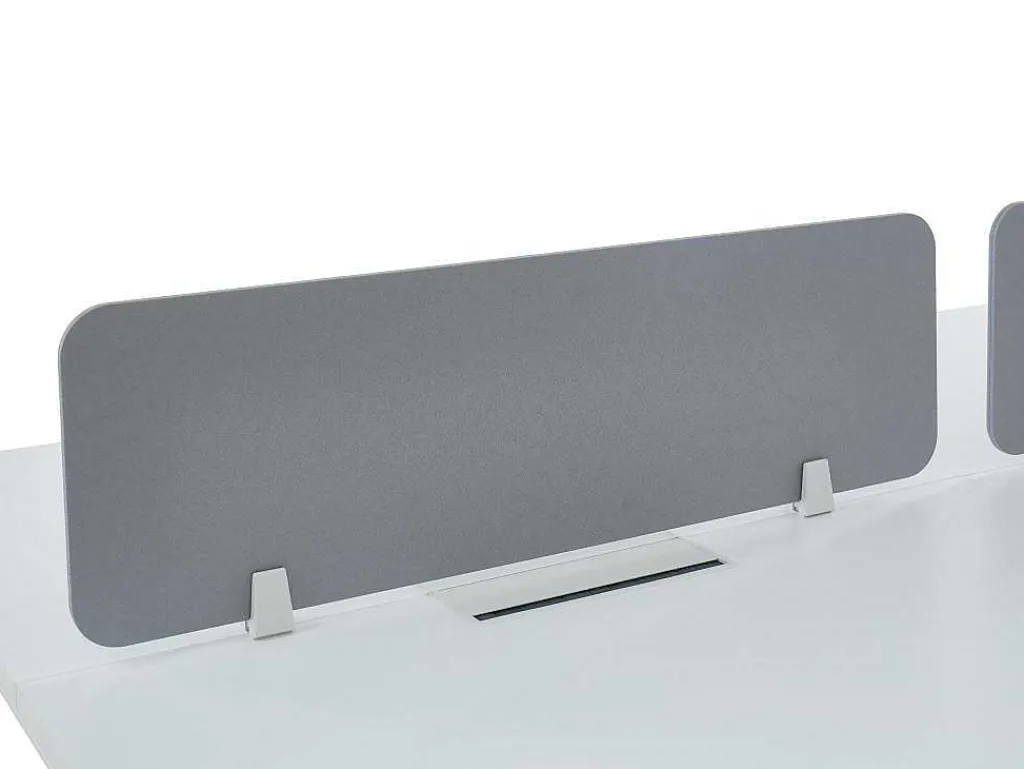 Afscheiding Voor Professioneel Bureau - Stof - Grijs - L130 Cm - Downtown-Workēa Online