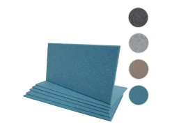 Akoestisch Wandpaneel Mcw-L52 (Set Van 6), Blauw-Vente-unique Discount