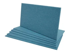 Akoestisch Wandpaneel Mcw-L52 (Set Van 6), Blauw-Vente-unique Discount