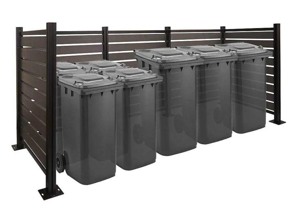 Aluminium Afvalemmerhek Mcw-K57, Grijs-Vente-unique Outlet
