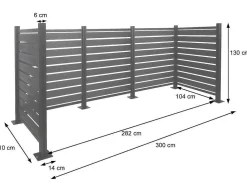 Aluminium Afvalemmerhek Mcw-K57, Grijs-Vente-unique Outlet