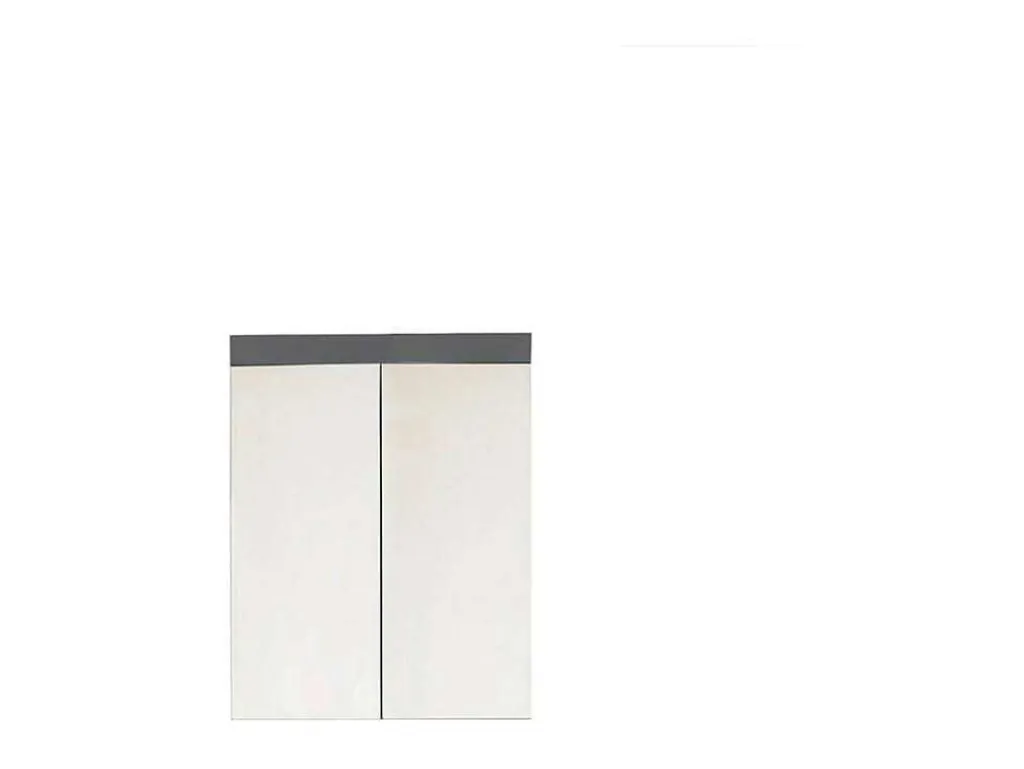 Amandamandobea Spiegelkast A 2 Spiegelende Deuren Grijs, Agave Grijs Hoogglans.-Trendteam Online