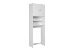 Arconati Badkamerkast Voor Wasmachine 2 Deuren, 2 Open Vakken Wit.-Vente-unique Outlet