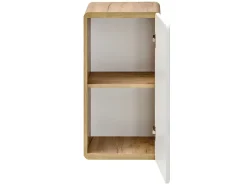 Badkamerkast Naturel En Wit - L32 X B35 X H68 Cm - Aruba-Vente-unique New