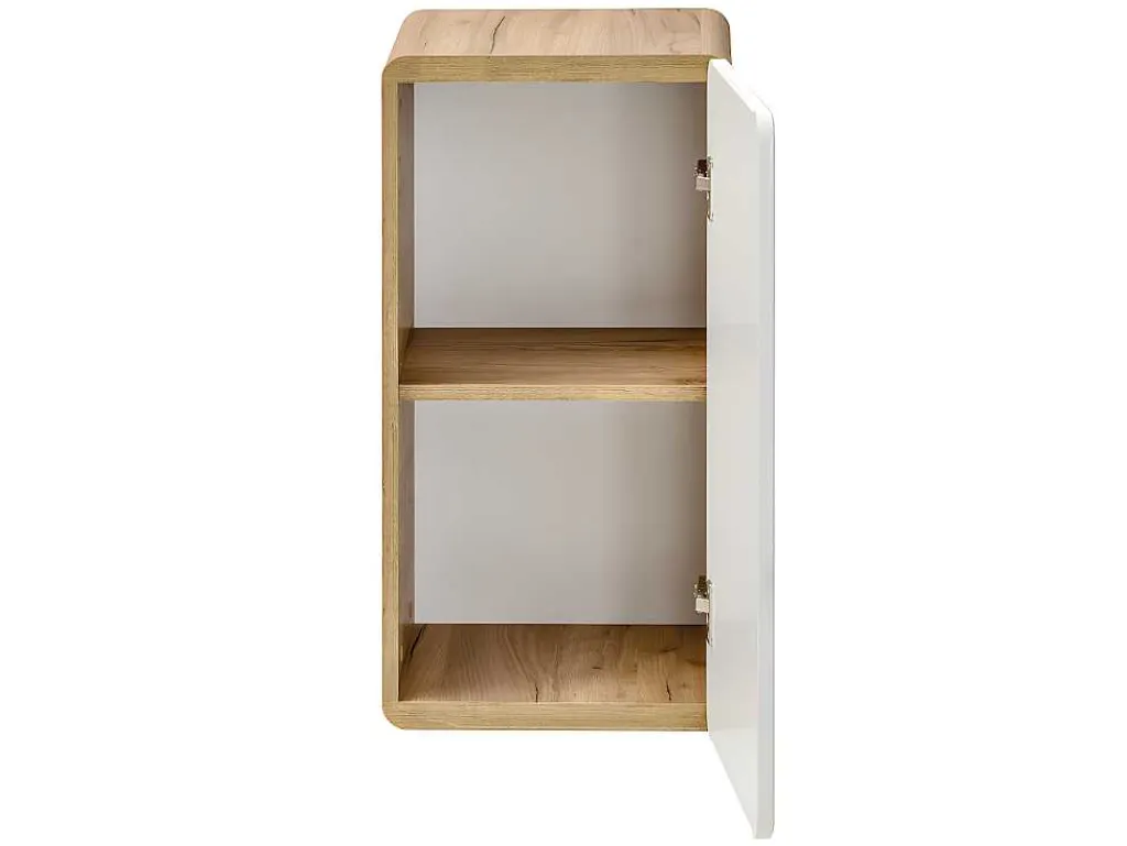 Badkamerkast Naturel En Wit - L32 X B35 X H68 Cm - Aruba-Vente-unique New