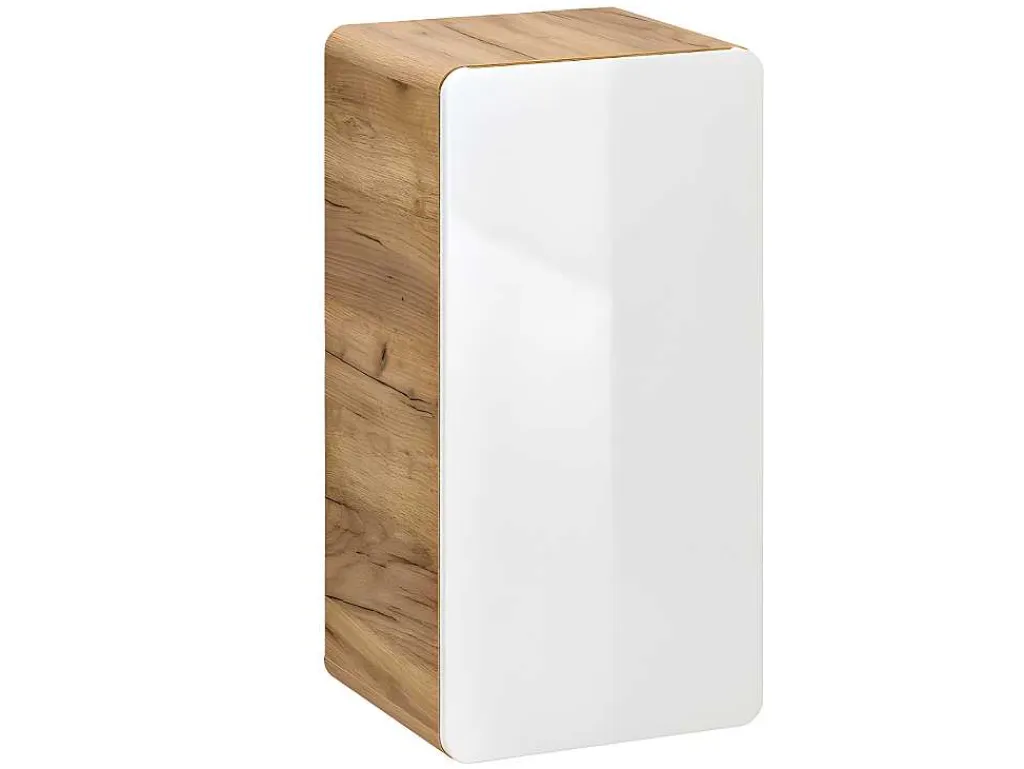Badkamerkast Naturel En Wit - L32 X B35 X H68 Cm - Aruba-Vente-unique New
