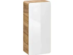 Badkamerkast Naturel En Wit - L35 X B22 X H75 Cm - Aruba-Vente-unique New