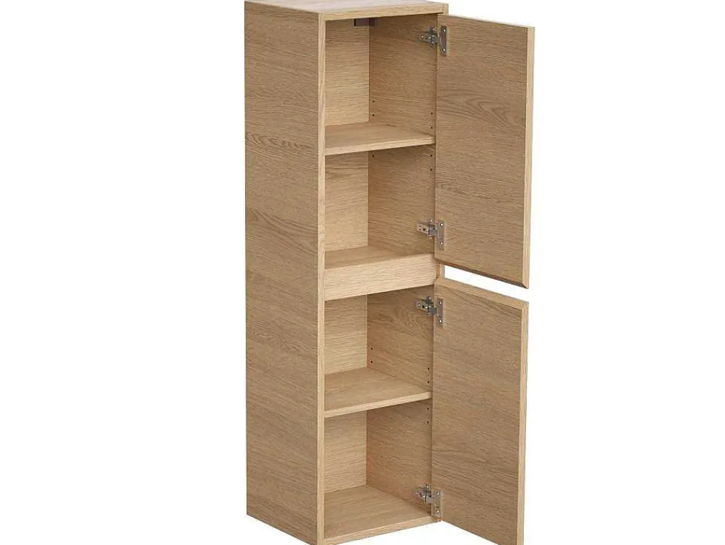 Badkamerkolom - Eikenfineer - L30 X B35 X H120 Cm - Enosea-Vente-unique New