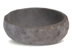 Badkamermeubel Met Opzetwastafel Van Steen - Eikenfineer - 60 Cm - Milipam-Vente-unique Sale