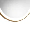 Badkamerspiegel Rond Met Led-Verlichting Numea - L60 X H60 Cm - Goudkleurig-OZAIA New