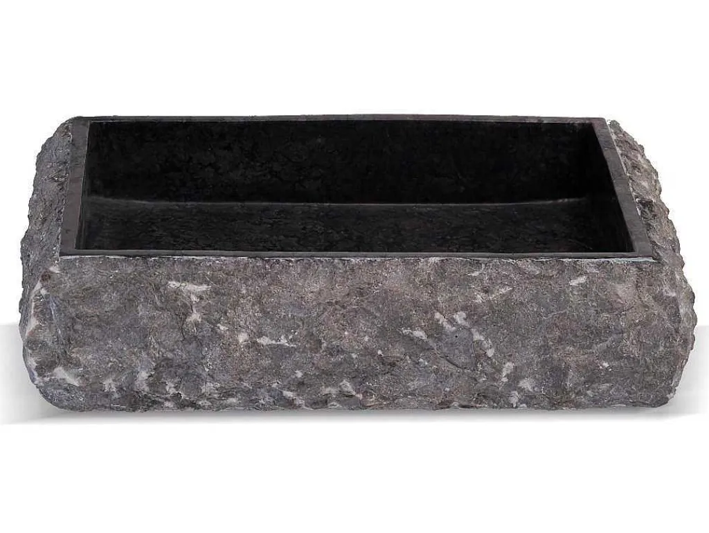 Badkamerwastafel Van Marmer River - Kleur Grijs-Shower & Design New