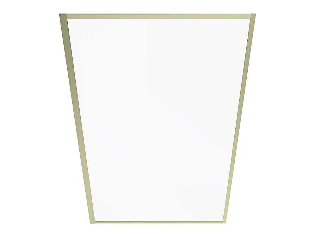 Badscherm Goudkleurig Industriele Stijl 80 X 140 Cm Gehard Glas Bradenton-Shower & Design Best