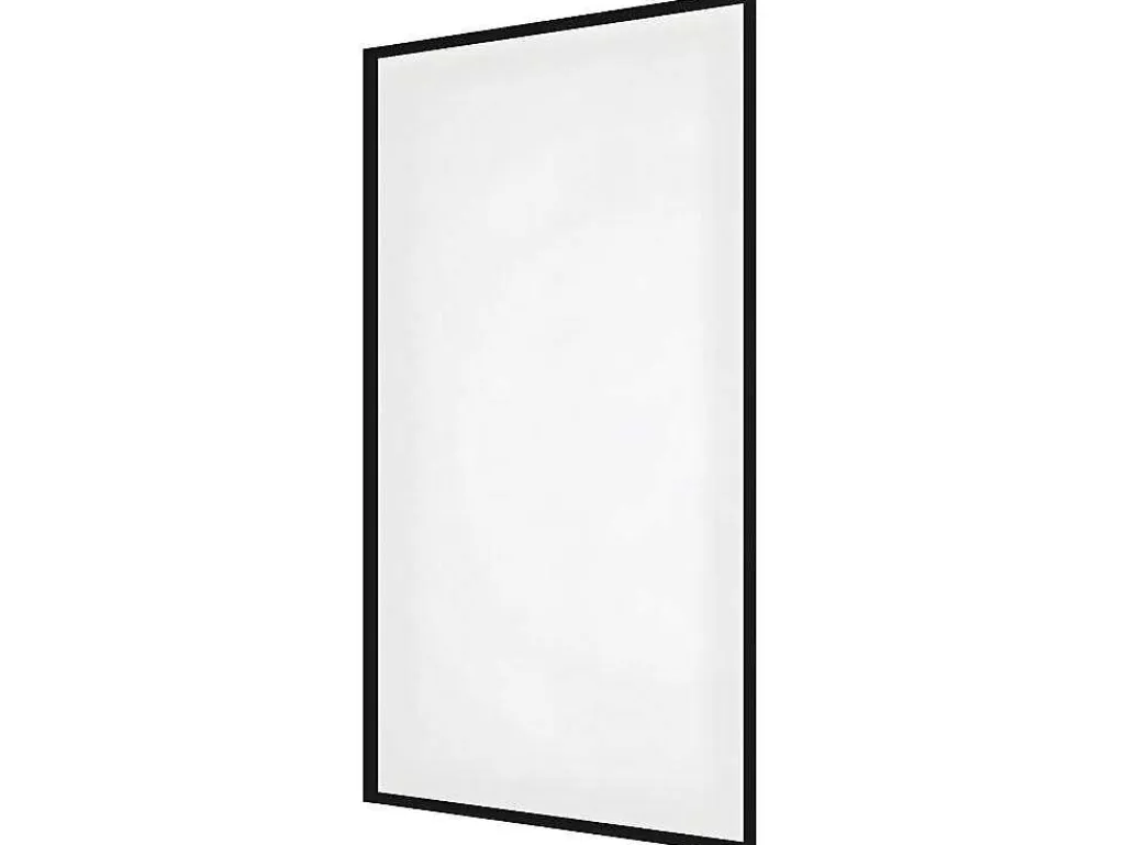 Badscherm In Industriele Stijl Zwart Mat - 70 X 140 Cm - Gehard Glas - Bradenton-Shower & Design Outlet