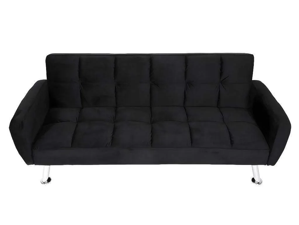 Bank Mcw-K19, Fluweel Zwart-Vente-unique