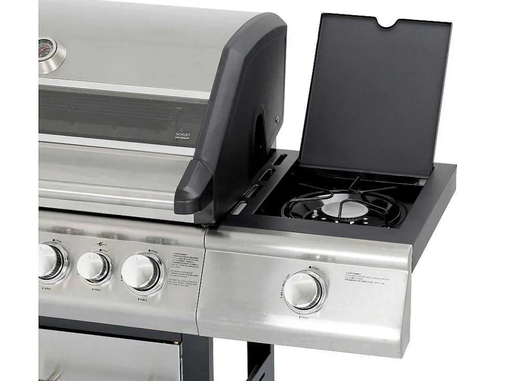 Barbecue Op Gas Met 4 Branders, 1 Rechaud Aan De Zijkant En 1 Grill 148 X 56 X 121 Cm - Roasty-Vente-unique Best
