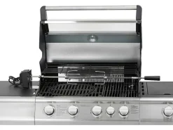 Barbecue Op Gas Met 4 Branders, 1 Rechaud Aan De Zijkant En 1 Grill 148 X 56 X 121 Cm - Roasty-Vente-unique Best