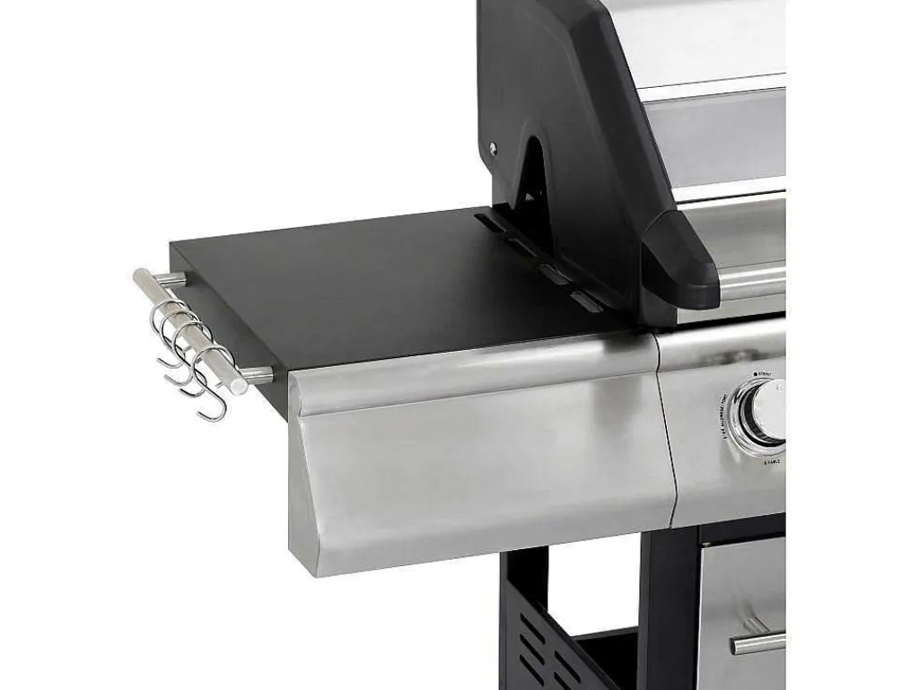 Barbecue Op Gas Met 4 Branders, 1 Rechaud Aan De Zijkant En 1 Grill 148 X 56 X 121 Cm - Roasty-Vente-unique Best
