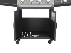 Barbecue Op Gas Met 4 Branders En 1 Rechaud Aan De Zijkant 143 X 54 X 115 Cm - Smoky-Vente-unique New