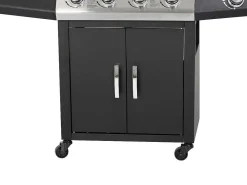 Barbecue Op Gas Met 4 Branders En 1 Rechaud Aan De Zijkant 143 X 54 X 115 Cm - Smoky-Vente-unique New