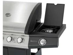 Barbecue Op Gas Met 4 Branders En 1 Rechaud Aan De Zijkant 143 X 54 X 115 Cm - Smoky-Vente-unique New
