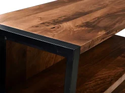 Barmeubel Harlem - Mangohout En Metaal - Naturel-Vente-unique