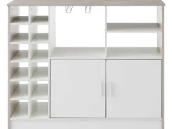 Barmeubel, Laag Dressoir Met Opbergruimte - Mdf - Eigentijdse Stijl - Kleuren: Grijs En Wit-Vente-unique Sale