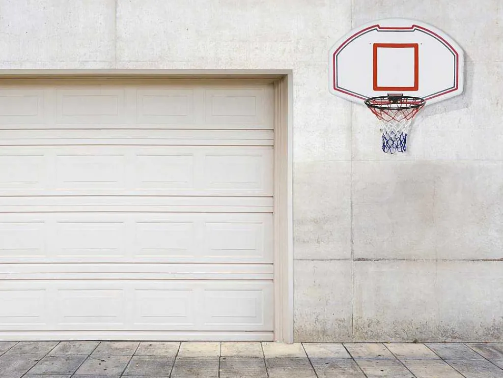 Basketbalnet Voor Aan De Muur, Wit - B111 X H77 Cm - Bemidji-Vente-unique Clearance