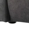 Bed 160 X 200 Cm - Ribfluweel - Antraciet - Sonetri-Vente-unique Best