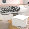 Bed Louane Met 2 Lades En 1 Opbergruimte - 90 X 190 Cm - Wit-Vente-unique New