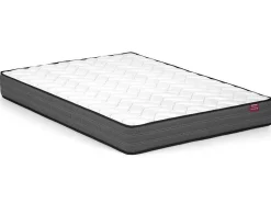 Bed Met Hoofdeinde Met Opbergruimte En Lades - 140 X 190 Cm - Kleur: Wit + Bedbodem + Matras - Leandre-Vente-unique Best
