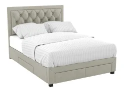 Bed Met Opbergruimte - Stof - Kleur: Champagne - 180 X 200 Cm - Leopold-Vente-unique Hot