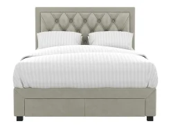 Bed Met Opbergruimte - Stof - Kleur: Champagne - 180 X 200 Cm - Leopold-Vente-unique Hot