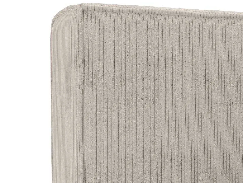 Bed Met Opbergruimte 180 X 200 Cm - Ribfluweel - Beige + Matras - Timano-PASCAL MORABITO New