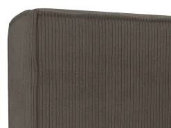 Bed Met Opbergruimte 180 X 200 Cm - Ribfluweel - Taupe + Matras - Timano-PASCAL MORABITO Clearance