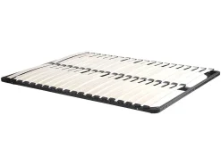 Bed Met Opbergruimte 160 X 200 Cm - Met Ledverlichting - Kleur: Naturel En Zwart + Bedbodem - Velona-Vente-unique Online