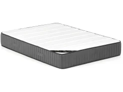 Bed Met Opbergruimte 180 X 200 Cm - Ribfluweel - Lichtgrijs + Matras - Timano-PASCAL MORABITO New