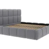 Bed Met Opbergruimte 160 X 200 Cm - Stof Met Textuur - Grijs - Damado Van-PASCAL MORABITO Discount