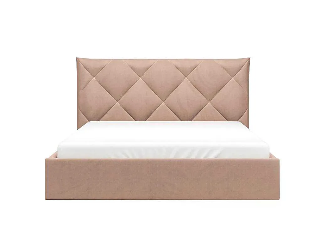 Bed Met Opbergruimte 160 X 200 Cm - Velours - Beige - Stari Van - Van-PASCAL MORABITO Hot