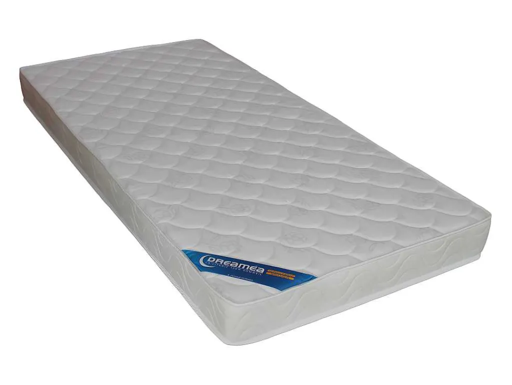 Bed Met Slaaplade Louise - 2 X 90 X 190 Cm - Grijze Stof + Matras-Vente-unique Sale