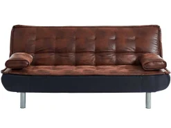 Bedbank Mishan Van Microvezel Met Verouderd Effect En Zwarte Stof-Vente-unique Online