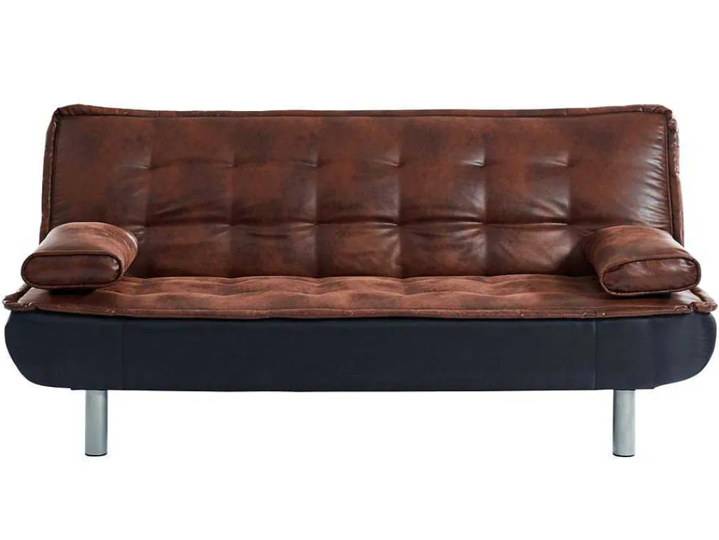 Bedbank Mishan Van Microvezel Met Verouderd Effect En Zwarte Stof-Vente-unique Online