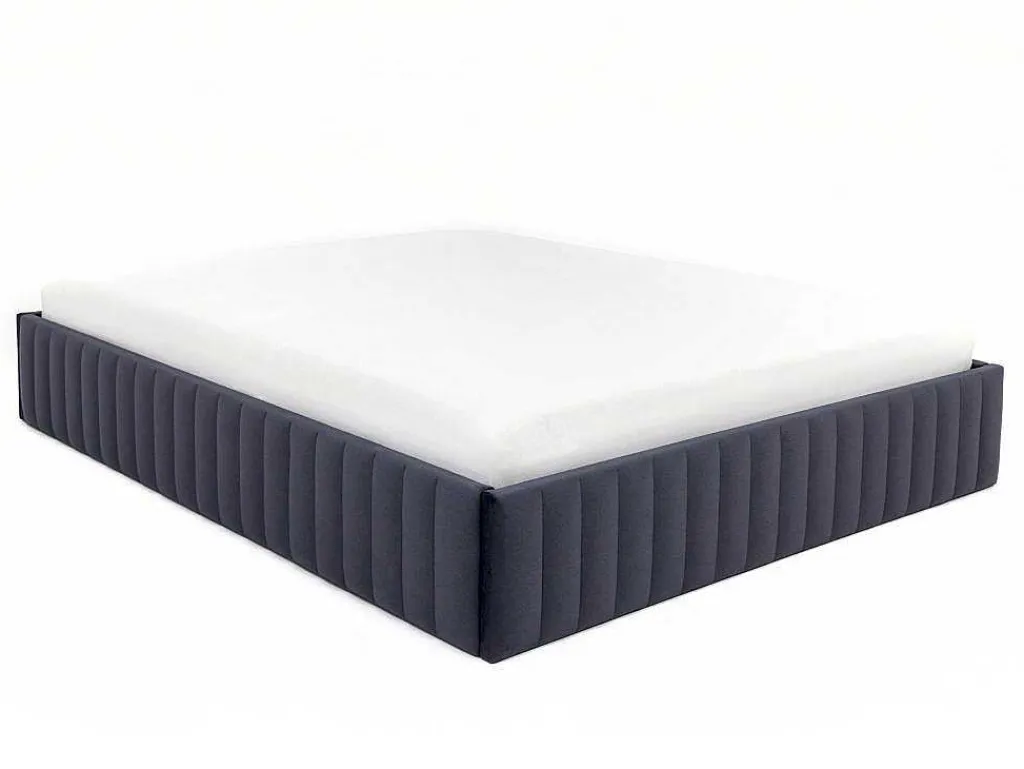 Bedbodem Met Opbergruimte 140 X 190 Cm Van Grijs Velours - Sethi Van Dreamea-Ysmée Best