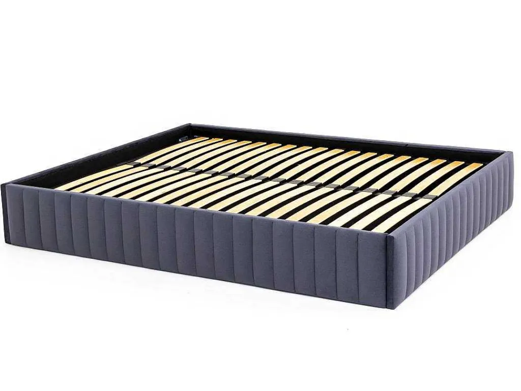 Bedbodem Met Opbergruimte 140 X 190 Cm Van Grijs Velours - Sethi Van Dreamea-Ysmée Best